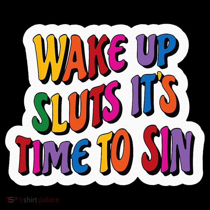 Funny PRIDE Flag Adult Wake up Sluts it's time to Sin Sustainable Bucket Hat
