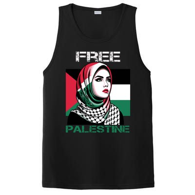 Free Palestine Flag Save Gaza Strip Palestinian PosiCharge Competitor Tank