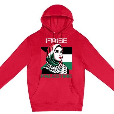 Free Palestine Flag Save Gaza Strip Palestinian Premium Pullover Hoodie