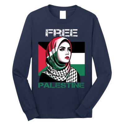 Free Palestine Flag Save Gaza Strip Palestinian Long Sleeve Shirt