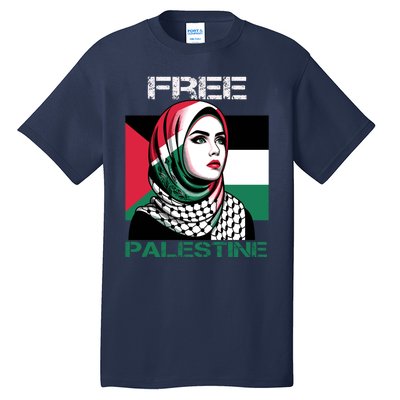 Free Palestine Flag Save Gaza Strip Palestinian Tall T-Shirt