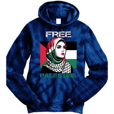 Free Palestine Flag Save Gaza Strip Palestinian Tie Dye Hoodie