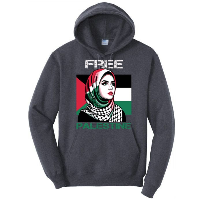 Free Palestine Flag Save Gaza Strip Palestinian Tall Hoodie