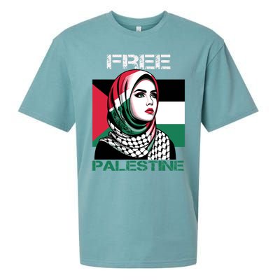 Free Palestine Flag Save Gaza Strip Palestinian Sueded Cloud Jersey T-Shirt