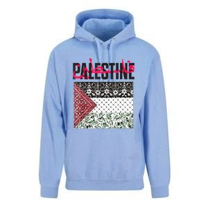 Free Palestine Free Gaza Flag Unisex Surf Hoodie