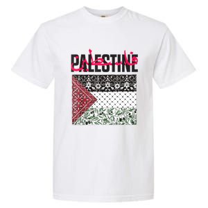 Free Palestine Free Gaza Flag Garment-Dyed Heavyweight T-Shirt