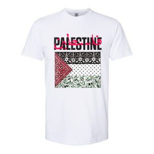 Free Palestine Free Gaza Flag Softstyle CVC T-Shirt