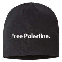 Free Palestine For Women Arabic Gaza Sustainable Beanie