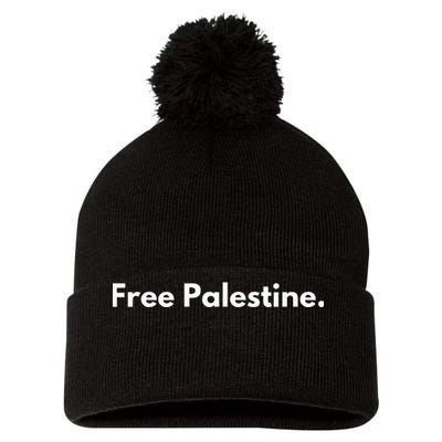 Free Palestine For Women Arabic Gaza Pom Pom 12in Knit Beanie