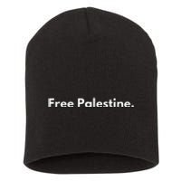 Free Palestine For Women Arabic Gaza Short Acrylic Beanie