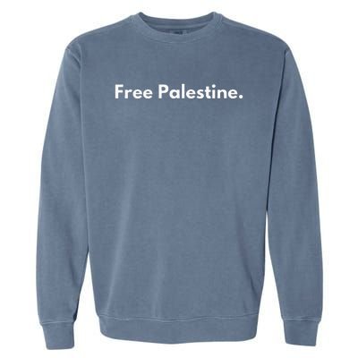 Free Palestine For Women Arabic Gaza Garment-Dyed Sweatshirt