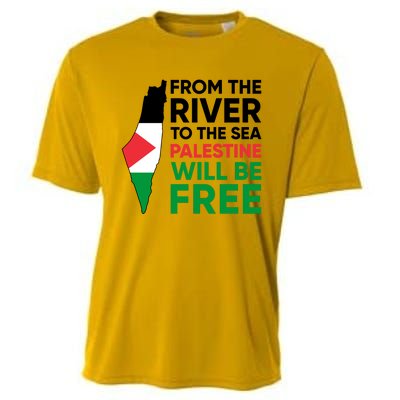 Free Palestine Flag I Stand With Palestine Free Palestine Cooling Performance Crew T-Shirt