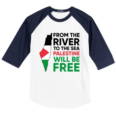 Free Palestine Flag I Stand With Palestine Free Palestine Baseball Sleeve Shirt