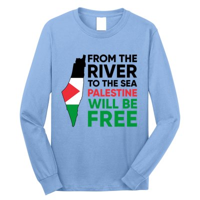 Free Palestine Flag I Stand With Palestine Free Palestine Long Sleeve Shirt