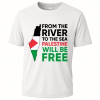 Free Palestine Flag I Stand With Palestine Free Palestine Cooling Performance Crew T-Shirt