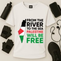 Free Palestine Flag I Stand With Palestine Free Palestine Cooling Performance Crew T-Shirt