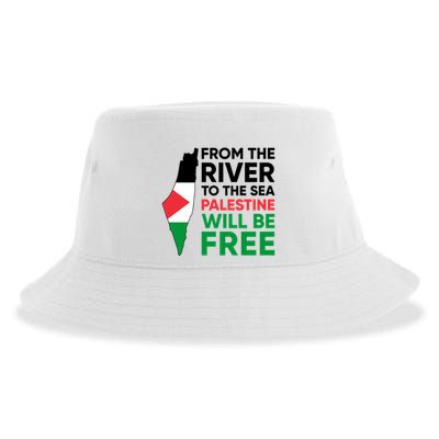 Free Palestine Flag I Stand With Palestine Free Palestine Sustainable Bucket Hat