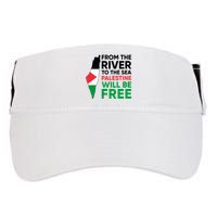Free Palestine Flag I Stand With Palestine Free Palestine Adult Drive Performance Visor