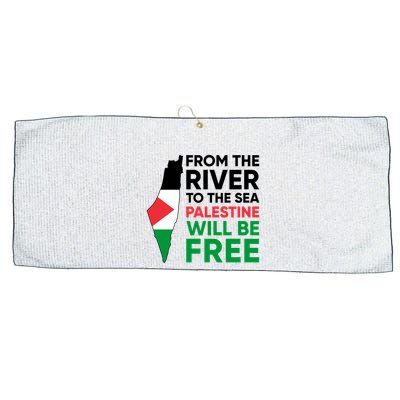Free Palestine Flag I Stand With Palestine Free Palestine Large Microfiber Waffle Golf Towel