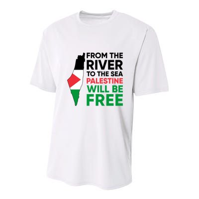 Free Palestine Flag I Stand With Palestine Free Palestine Youth Performance Sprint T-Shirt