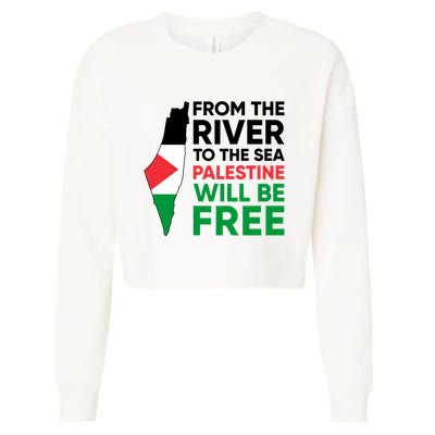 Free Palestine Flag I Stand With Palestine Free Palestine Cropped Pullover Crew
