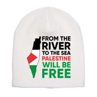 Free Palestine Flag I Stand With Palestine Free Palestine Short Acrylic Beanie