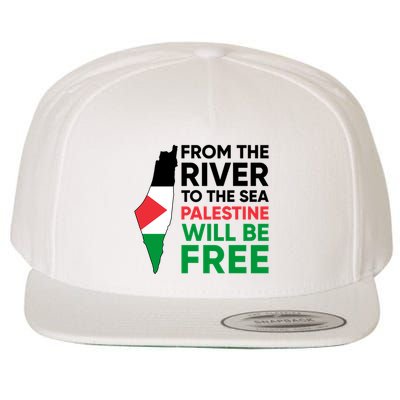 Free Palestine Flag I Stand With Palestine Free Palestine Wool Snapback Cap