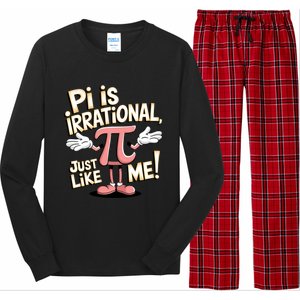 Funny Pi Funny Math Humor Pi Day Pi Is Irrational Funny Gift Long Sleeve Pajama Set