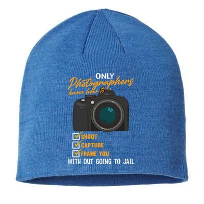 Funny Photographers Funny Photography Cool Gift Sustainable Beanie