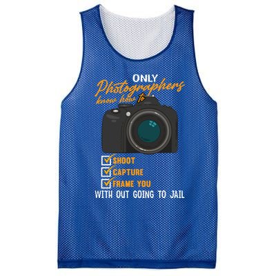 Funny Photographers Funny Photography Cool Gift Mesh Reversible Basketball Jersey Tank