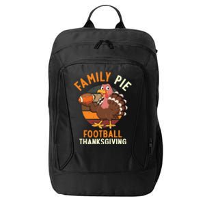 Family Pie Football Thanksgiving Turkey Gift City Backpack