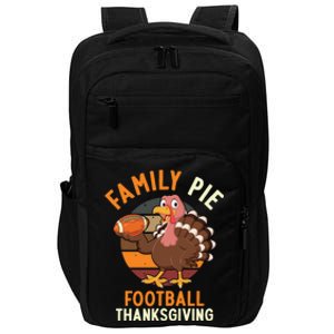 Family Pie Football Thanksgiving Turkey Gift Impact Tech Backpack