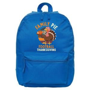 Family Pie Football Thanksgiving Turkey Gift 16 in Basic Backpack