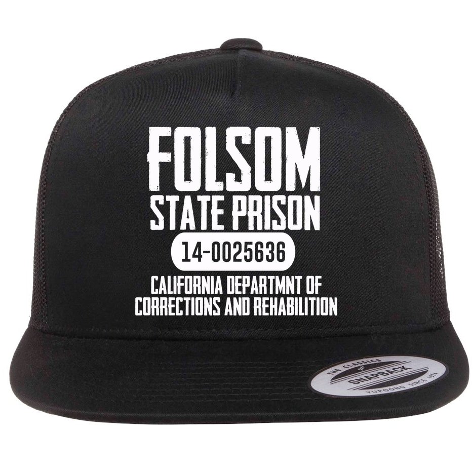 Folsom Prison Flat Bill Trucker Hat
