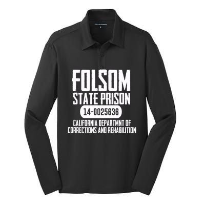 Folsom Prison Silk Touch Performance Long Sleeve Polo