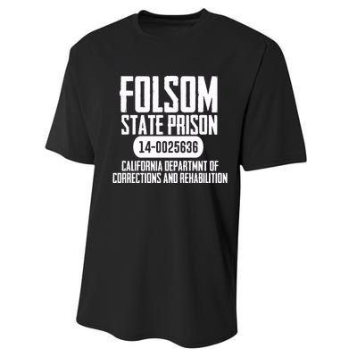 Folsom Prison Performance Sprint T-Shirt