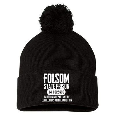 Folsom Prison Pom Pom 12in Knit Beanie