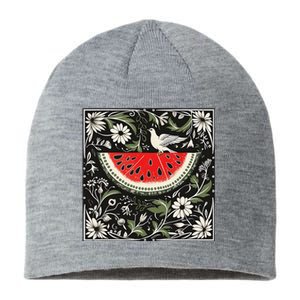 Free Palestine Fruits Watermelon Map Sustainable Beanie