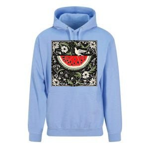 Free Palestine Fruits Watermelon Map Unisex Surf Hoodie