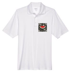 Free Palestine Fruits Watermelon Map Men's Origin Performance Pique Polo