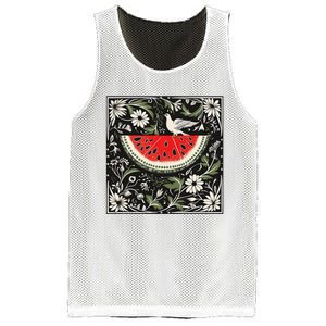 Free Palestine Fruits Watermelon Map Mesh Reversible Basketball Jersey Tank