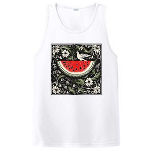 Free Palestine Fruits Watermelon Map PosiCharge Competitor Tank