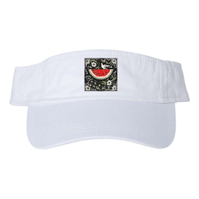 Free Palestine Fruits Watermelon Map Valucap Bio-Washed Visor