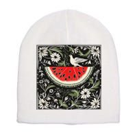 Free Palestine Fruits Watermelon Map Short Acrylic Beanie