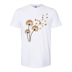 Funny Pomeranian Flower Fly Dandelion Dog Lover Softstyle CVC T-Shirt