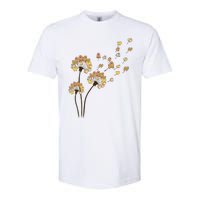 Funny Pomeranian Flower Fly Dandelion Dog Lover Softstyle CVC T-Shirt