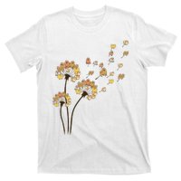 Funny Pomeranian Flower Fly Dandelion Dog Lover T-Shirt