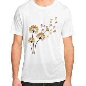 Funny Pomeranian Flower Fly Dandelion Dog Lover Adult ChromaSoft Performance T-Shirt