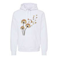 Funny Pomeranian Flower Fly Dandelion Dog Lover Premium Hoodie