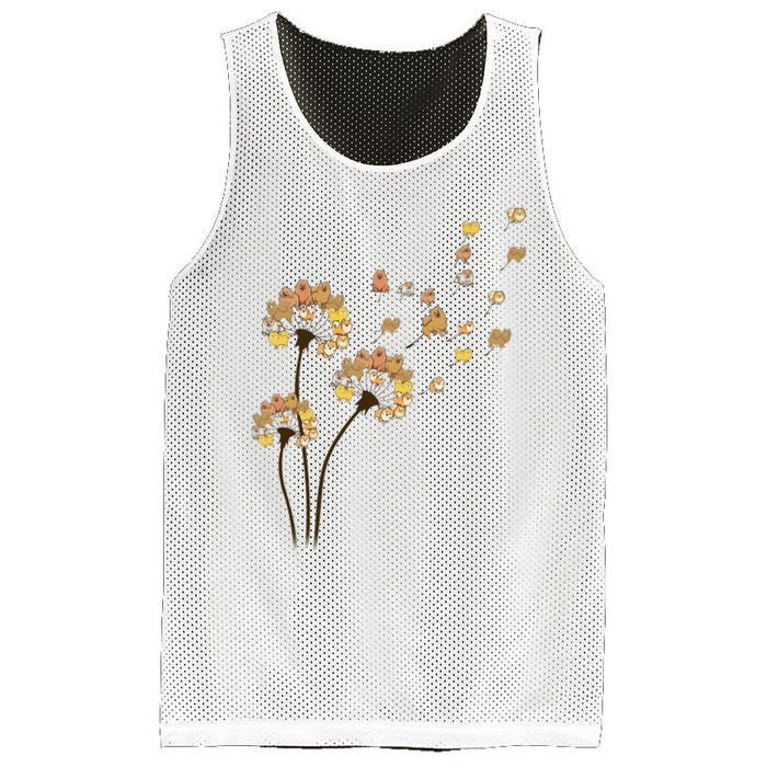 Funny Pomeranian Flower Fly Dandelion Dog Lover Mesh Reversible Basketball Jersey Tank